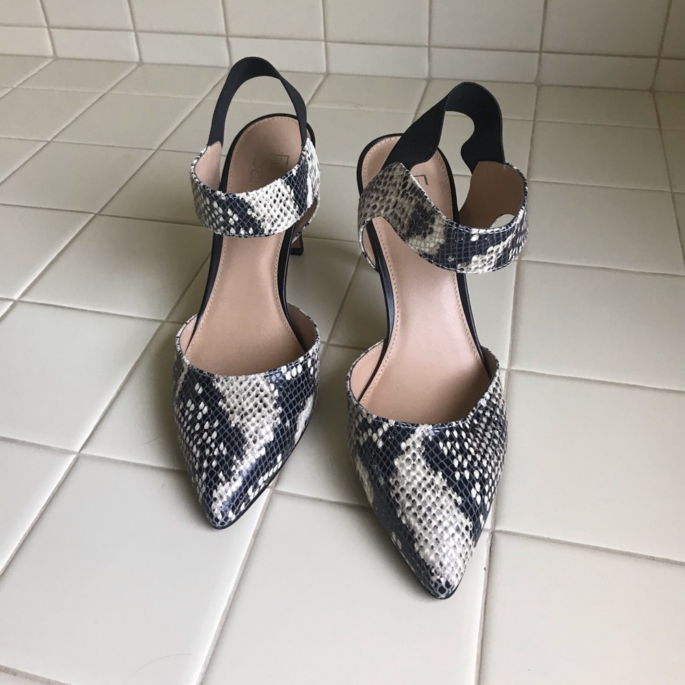Franco Sarto Snakeskin Heels